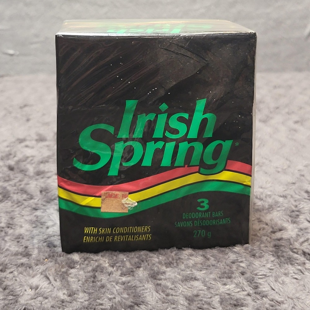 Irish Spring Deodorant Soap Multipack Black 3 Bars 9.5 Oz Moisturizing